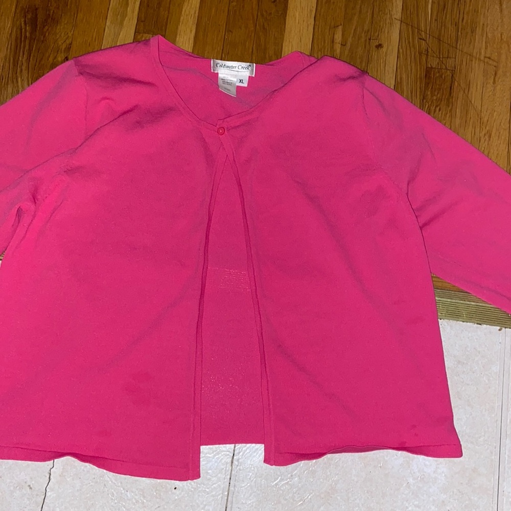 Pink cardigan